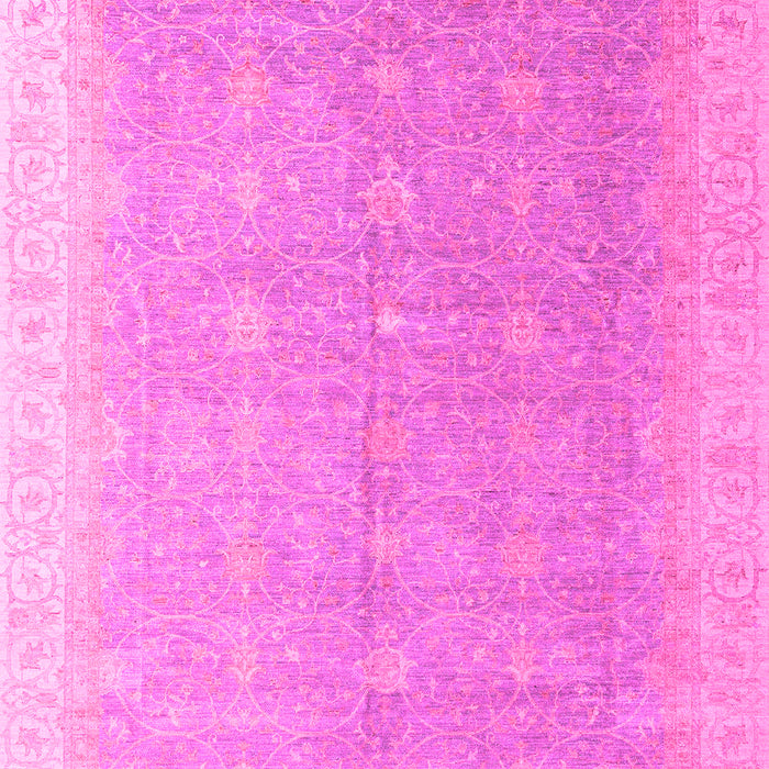 Machine Washable Oriental Pink Modern Rug, wshabs4191pnk