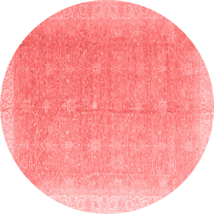 Machine Washable Oriental Red Modern Rug, wshabs4191red