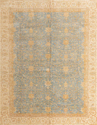 Machine Washable Abstract Yellow Rug, wshabs4191