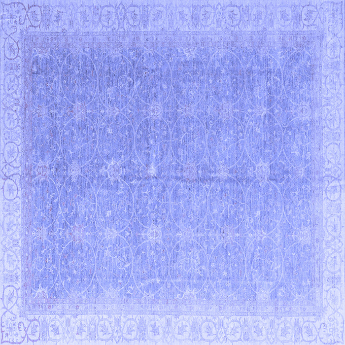 Square Oriental Blue Modern Rug, abs4191blu