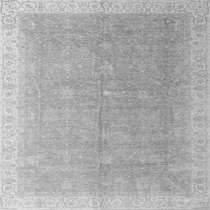 Square Machine Washable Oriental Gray Modern Rug, wshabs4191gry