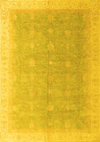 Oriental Yellow Modern Rug, abs4191yw