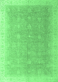 Oriental Emerald Green Modern Rug, abs4191emgrn