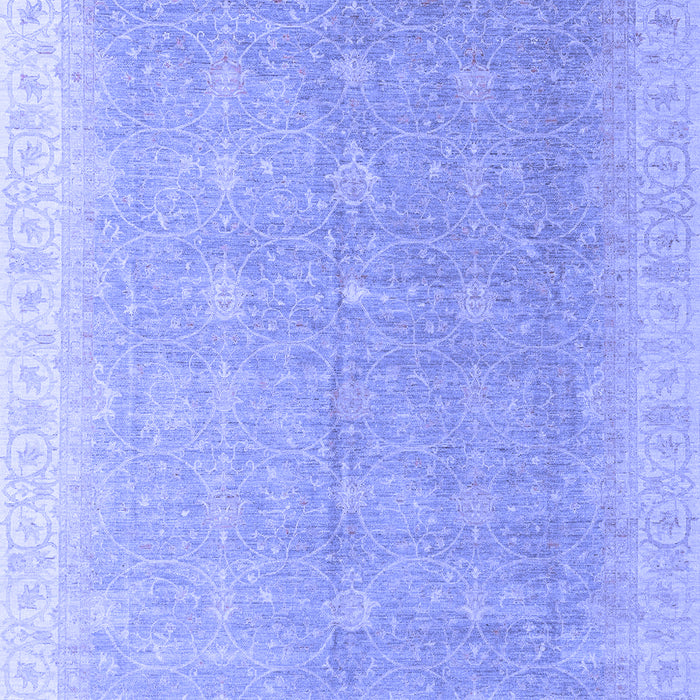 Machine Washable Oriental Blue Modern Rug, wshabs4191blu