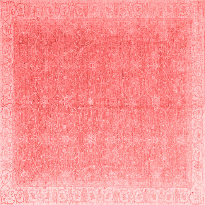 Machine Washable Oriental Red Modern Rug, wshabs4191red