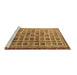 Sideview of Machine Washable Oriental Brown Modern Rug, wshabs4192brn