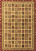Machine Washable Oriental Brown Modern Rug, wshabs4192brn