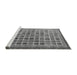 Sideview of Machine Washable Oriental Gray Modern Rug, wshabs4192gry