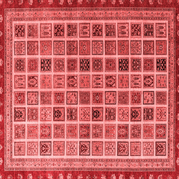 Machine Washable Oriental Red Modern Rug, wshabs4192red