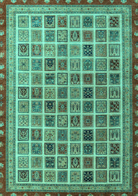 Oriental Turquoise Modern Rug, abs4192turq