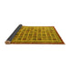 Sideview of Oriental Yellow Modern Rug, abs4192yw