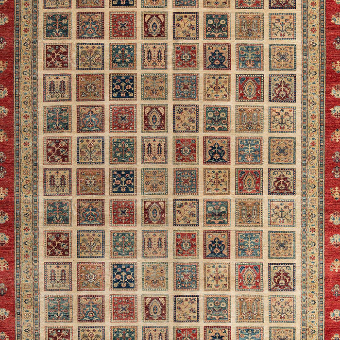 Machine Washable Abstract Brown Red Rug, wshabs4192