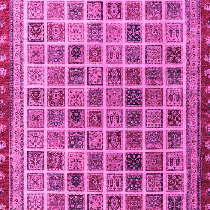 Machine Washable Oriental Pink Modern Rug, wshabs4192pnk