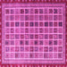 Square Oriental Pink Modern Rug, abs4192pnk