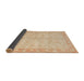 Sideview of Abstract Brown Gold Oriental Rug, abs4193