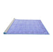 Sideview of Machine Washable Oriental Blue Modern Rug, wshabs4193blu