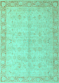 Oriental Turquoise Modern Rug, abs4193turq