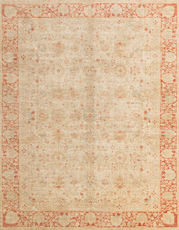 Abstract Brown Gold Oriental Rug, abs4193