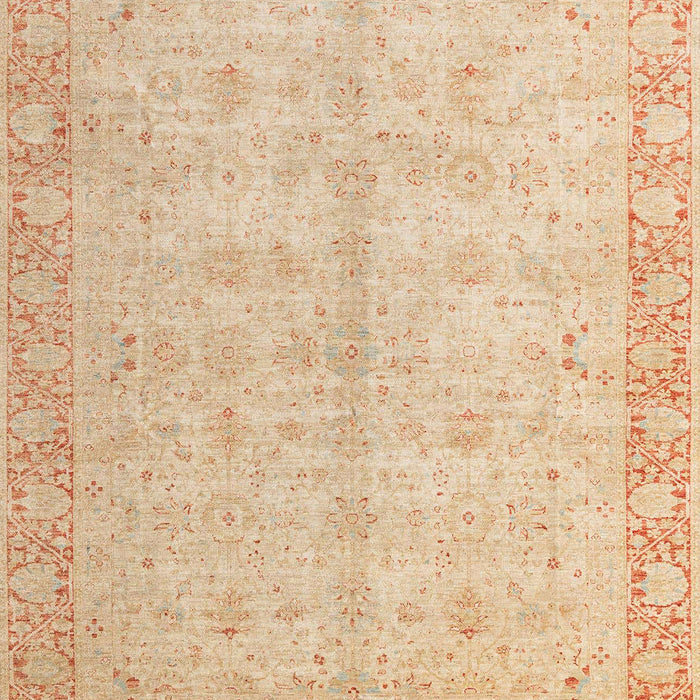 Abstract Brown Gold Oriental Rug, abs4193