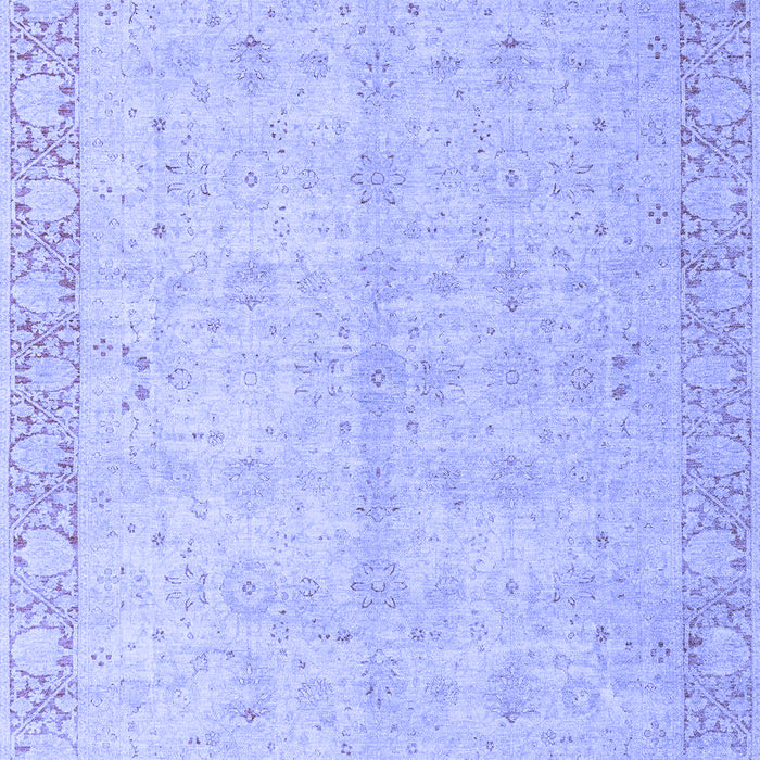 Machine Washable Oriental Blue Modern Rug, wshabs4193blu