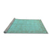 Sideview of Machine Washable Oriental Light Blue Modern Rug, wshabs4193lblu