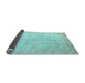 Sideview of Oriental Light Blue Modern Rug, abs4193lblu