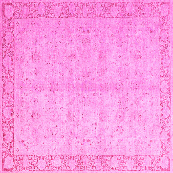 Square Oriental Pink Modern Rug, abs4193pnk