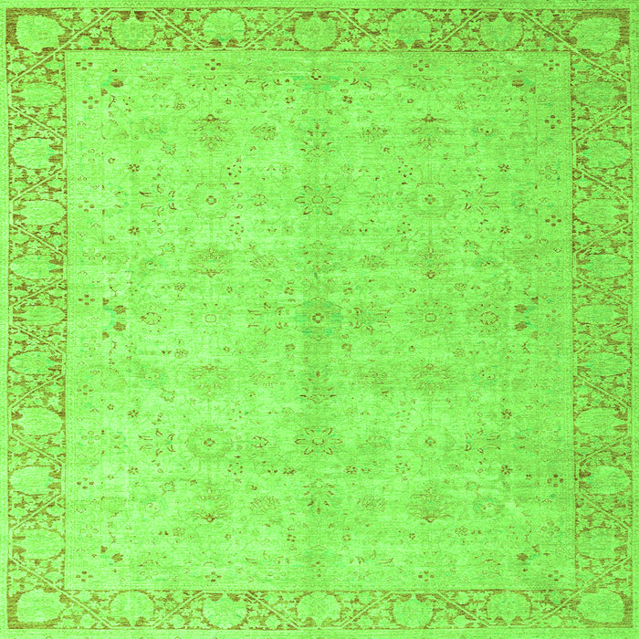 Square Oriental Green Modern Rug, abs4193grn
