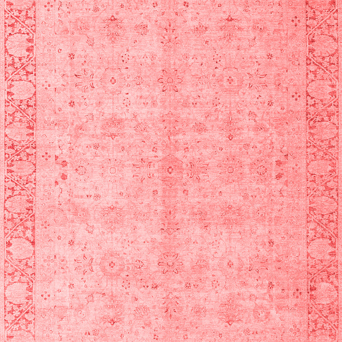 Machine Washable Oriental Red Modern Rug, wshabs4193red