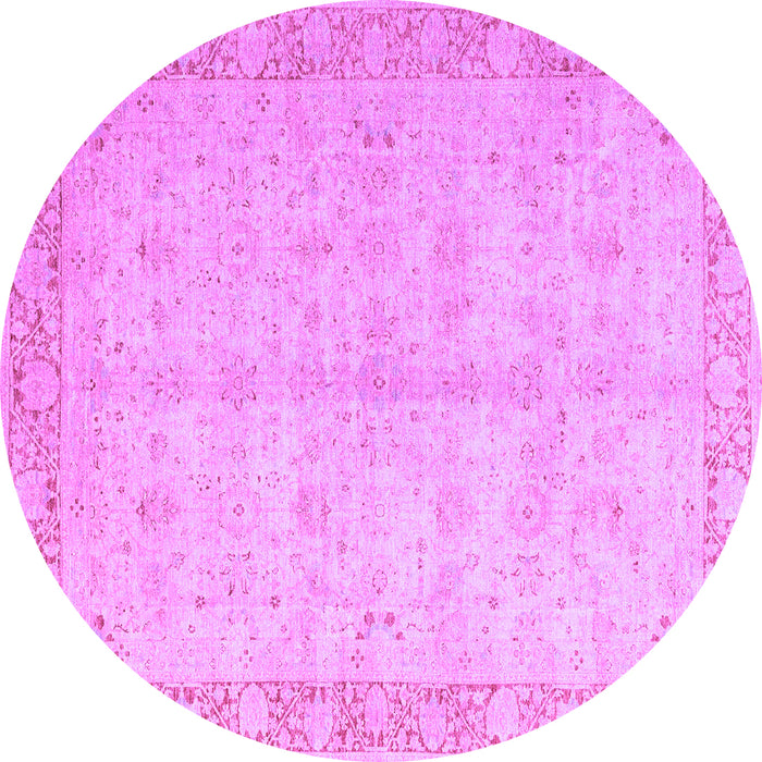 Round Oriental Purple Modern Rug, abs4193pur