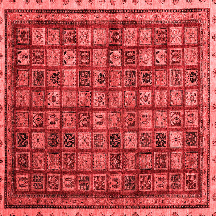 Machine Washable Oriental Red Modern Rug, wshabs4194red