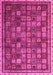 Machine Washable Oriental Pink Modern Rug, wshabs4194pnk