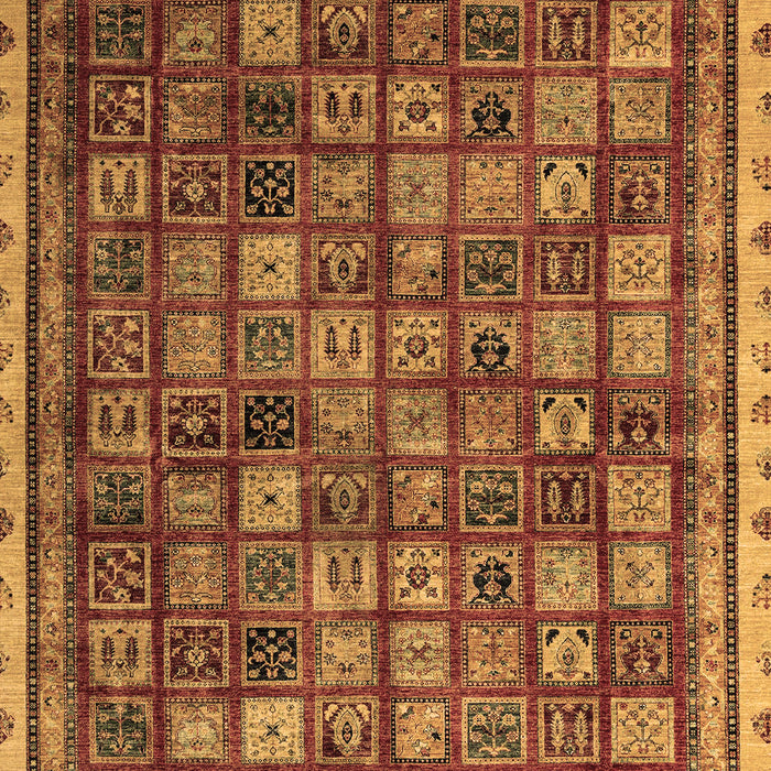Machine Washable Oriental Brown Modern Rug, wshabs4194brn