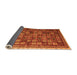 Sideview of Oriental Orange Modern Rug, abs4194org