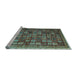 Sideview of Machine Washable Oriental Light Blue Modern Rug, wshabs4194lblu