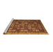 Sideview of Machine Washable Oriental Brown Modern Rug, wshabs4194brn