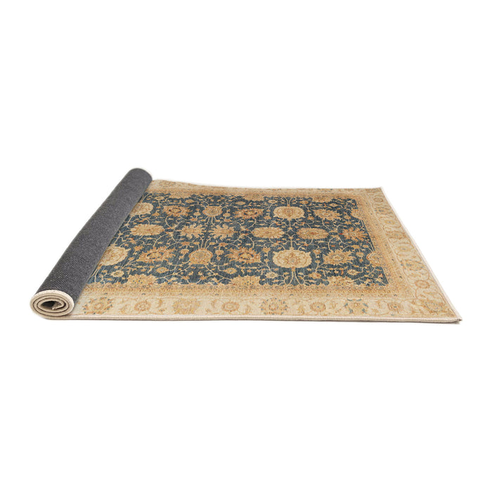 Sideview of Abstract Dark Almond Brown Oriental Rug, abs4195