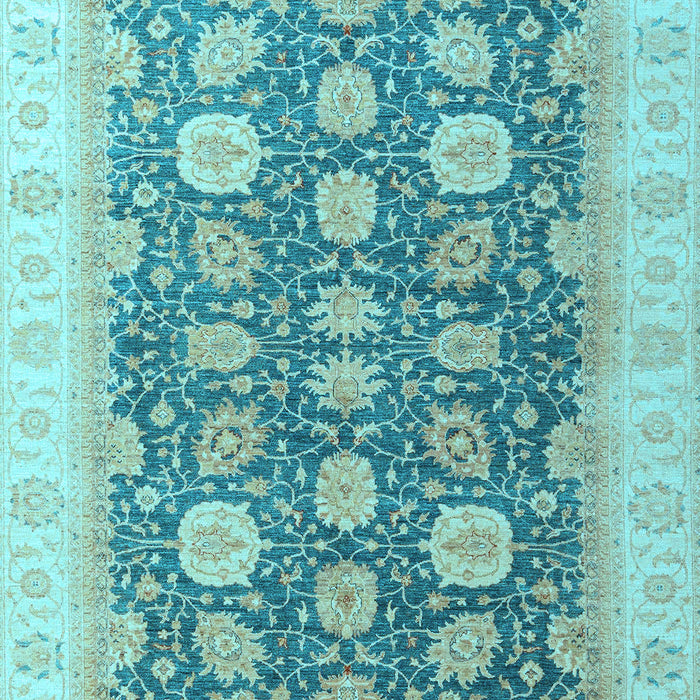 Oriental Light Blue Modern Rug, abs4195lblu