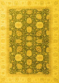 Oriental Yellow Modern Rug, abs4195yw