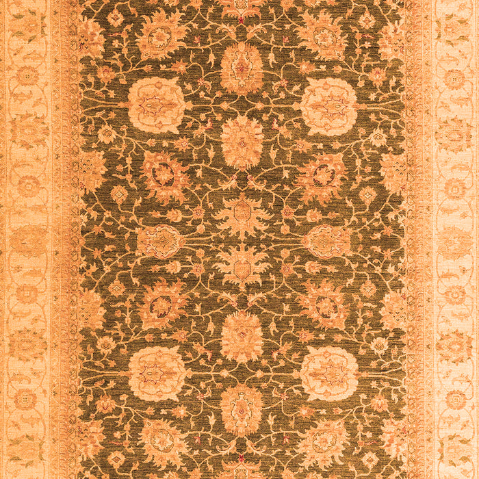 Machine Washable Oriental Orange Modern Area Rugs, wshabs4195org