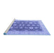 Sideview of Machine Washable Oriental Blue Modern Rug, wshabs4195blu