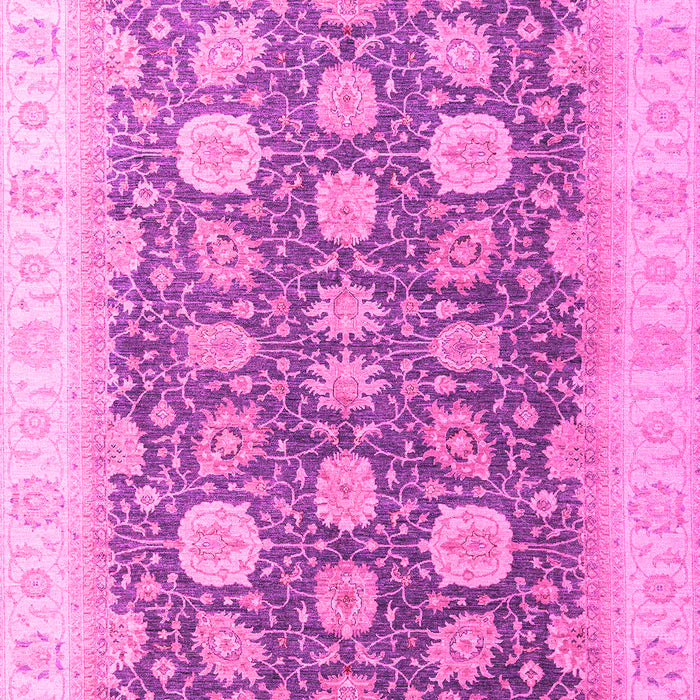 Machine Washable Oriental Pink Modern Rug, wshabs4195pnk