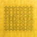 Square Oriental Yellow Modern Rug, abs4196yw