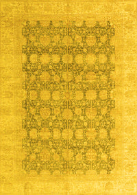 Oriental Yellow Modern Rug, abs4196yw