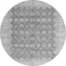 Round Oriental Gray Modern Rug, abs4196gry