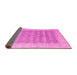 Sideview of Oriental Pink Modern Rug, abs4196pnk