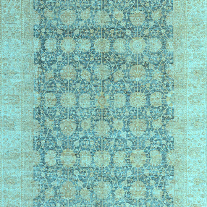 Oriental Light Blue Modern Rug, abs4196lblu