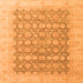 Square Oriental Orange Modern Rug, abs4196org