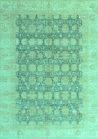 Oriental Turquoise Modern Rug, abs4196turq