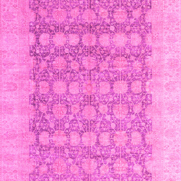 Machine Washable Oriental Pink Modern Rug, wshabs4196pnk